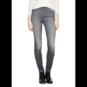 The castings grey mid rise skinny jeans 25